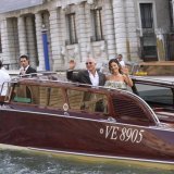 Déjà mariés civilement aux Etats-Unis, Jeff Bezos, 61 ans, et Lauren Sanchez, 55 ans, échangeront alliances et voeux sur l'île San Giorgio Maggiore. KEYSTONE/AP/LUCA BRUNO